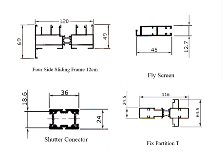 12cm Thermal Break Sliding Series