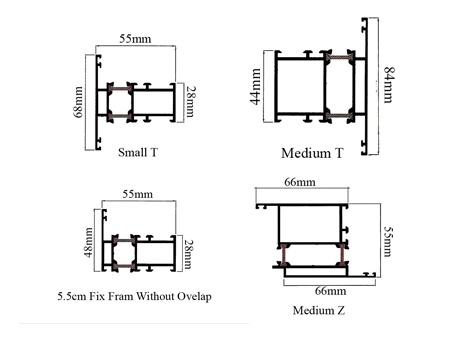 55cm Thermal Break Hinges Series